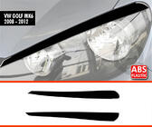 Volkswagen Golf 6 2008-2014 Paupières de Phares DPT (2pcs, Noir Brillant) photo 1
