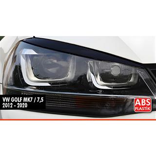 Paupières de Phares DPT (2pcs, Noir Brillant) Volkswagen Golf 7/E-Golf 2012-2020