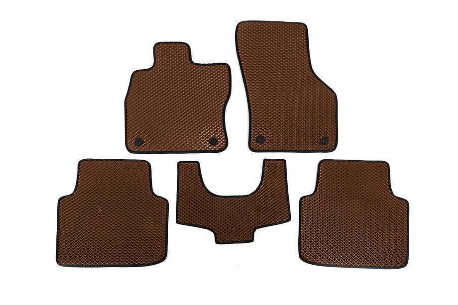 Skoda Superb 2015-2024 Tapis de sol EVA (Sans repose-pied, Marron) Image