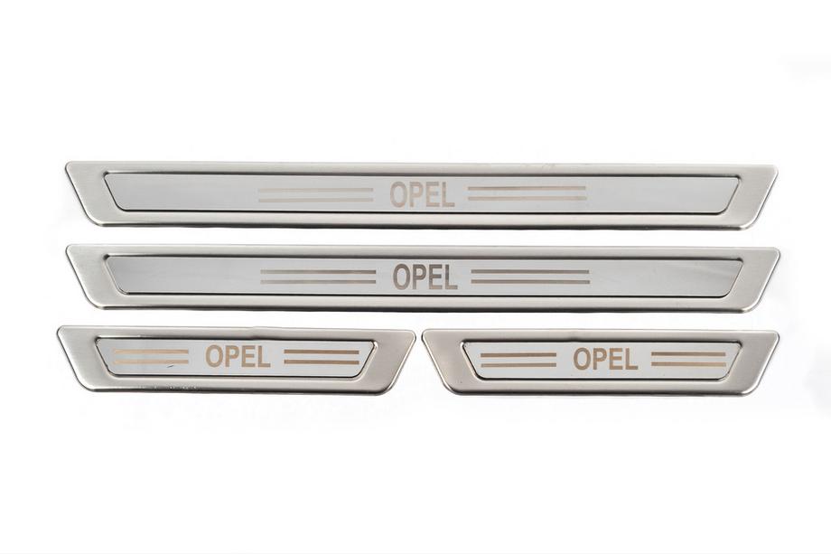 Opel Seuils de porte universels Opel V-1 (4 pcs, inox) Photo 2