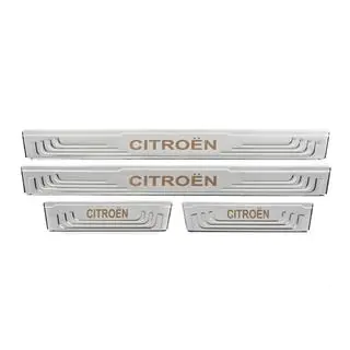 Seuils de porte universels Citroen V-2 (4 pcs, inox) photo 2