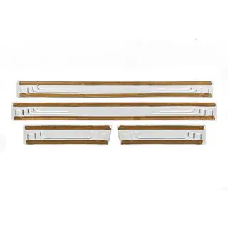 Seuils de porte universels Toyota V-2 (4 pcs, inox) photo 3