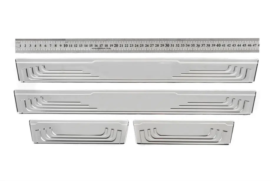 Toyota Seuils de porte universels Toyota V-2 (4 pcs, inox) Image
