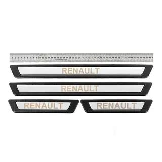 Seuils de porte universels Renault V-3 (4 pcs, inox)