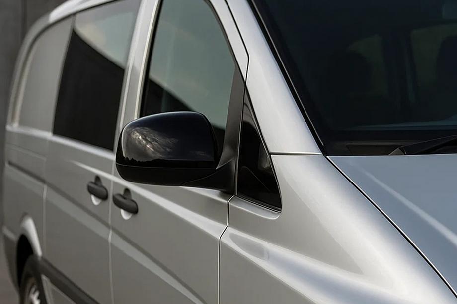 Mercedes Vito W639 2004-2014 Coques de Rétroviseurs Noires (2004-2010, Inox) Photo 1