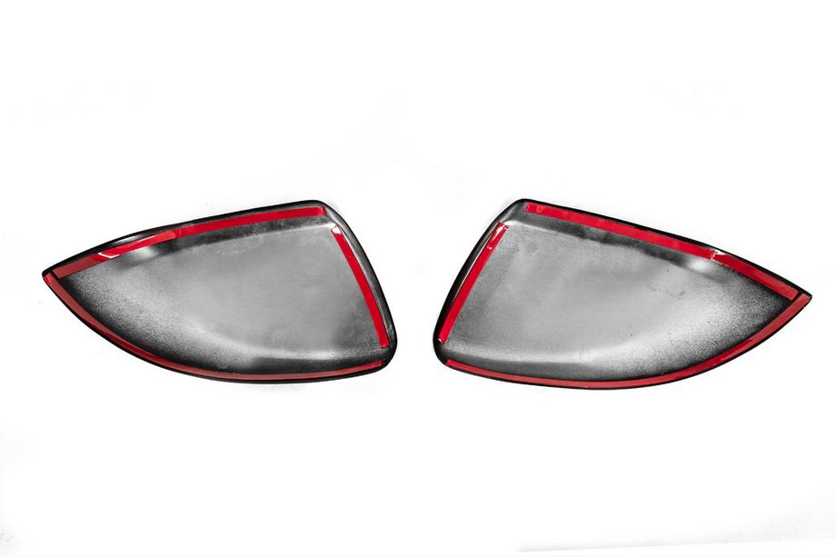 Mercedes Vito/V-class W447 2014- Coques de Rétroviseurs Noires (Inox) Photo 4