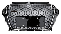 Audi A3 2012-2020 Calandre Avant RS-Style (2012-2016, noire avec chrome) photo 1