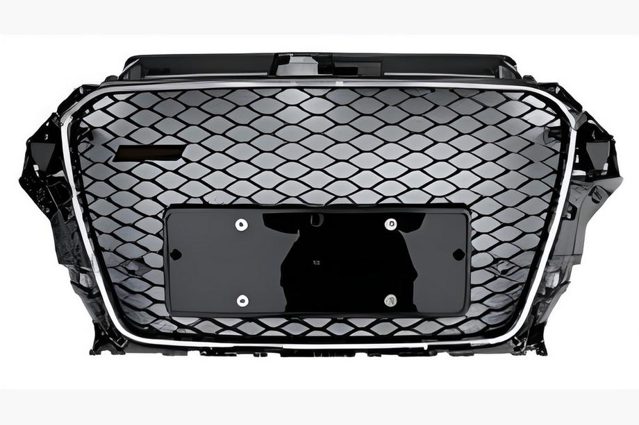 Audi A3 2012-2020 Calandre Avant RS-Style (2012-2016, noire avec chrome) Image