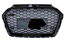 Audi A3 2012-2020 Calandre Avant RS-Style (2016-2020, sans logo, noire) photo 1