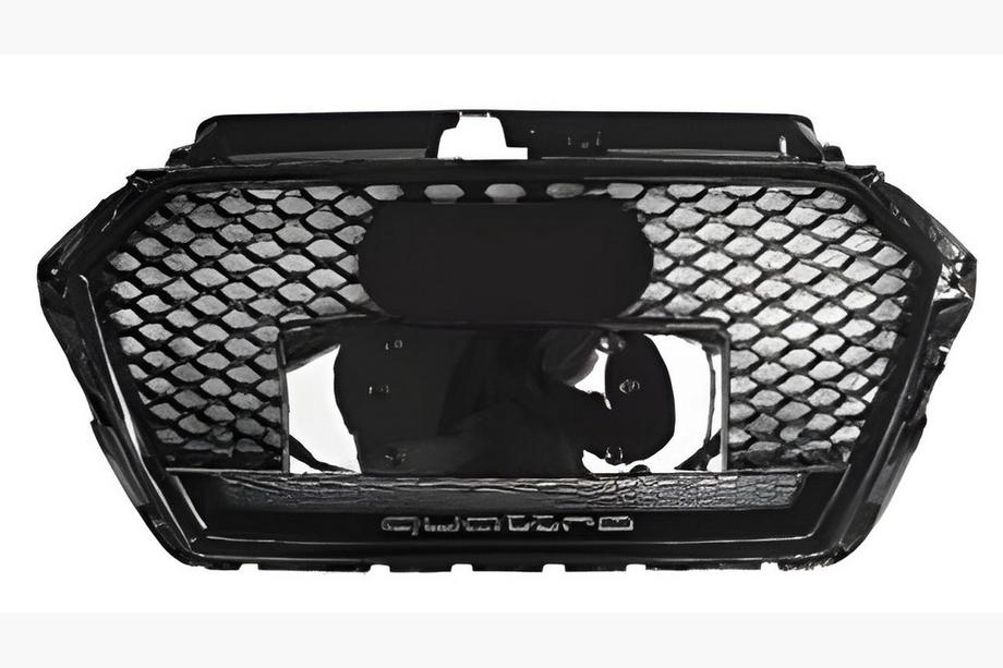 Audi A3 2012-2020 Calandre avant RS-style avec inscription Quarrto (2016-2020, noir) Image