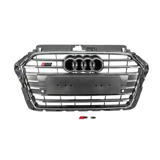 Calandre avant S-Style (2016-2020, gris avec chrome) Audi A3 2012-2020 photo 1