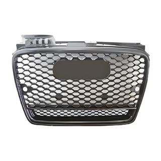 Calandre avant RS-Style V-2 (noir avec chrome) Audi A4 B7 2004-2008