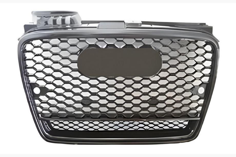 Audi A4 B7 2004-2008 Calandre avant RS-Style V-2 (noir avec chrome) Image