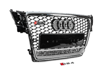 Audi A4 B8 2007-2015 Calandre avant avec inscription Quattro RS-style (2007-2011, noire) photo 3