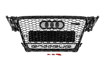 Audi A4 B8 2007-2015 Calandre avant avec inscription Quattro RS-style (2007-2011, noire) photo 4