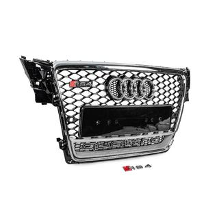 Calandre avant avec inscription Quattro RS-style (2007-2011, noire) photo 3