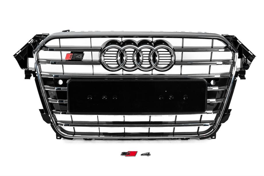 Audi A4 B8 2007-2015 Calandre avant S-Style (2012-2015, noire avec chrome) Image