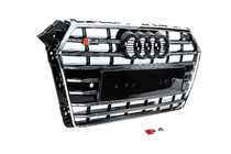 Audi A4 B9 2015-2024 Calandre avant S-style (2015-2019, chrome+noir) photo 3