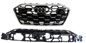 Audi A6 C8 2018–2025 Calandre avant RS-Style (2024-, gris avec chrome) photo 1