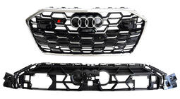Audi A6 C8 2018–2025 Calandre avant RS-Style (2024-, gris avec chrome) photo 4