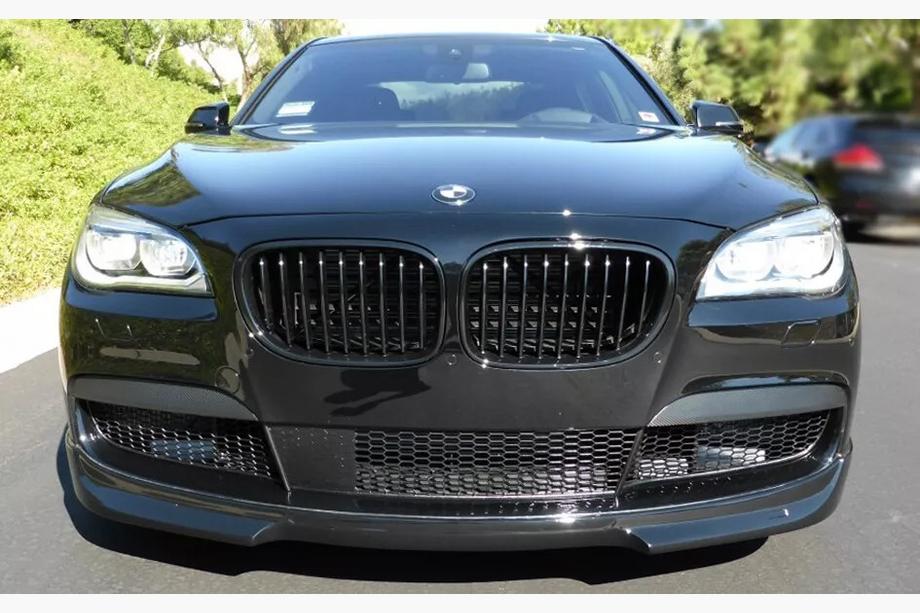 BMW 7 Series F01/F02 2008-2015 Calandre Double Haricot 1 Barre (Noir Brillant) Image
