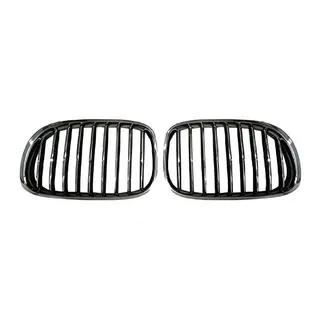 Calandre Double 1 Barre (Noir Brillant avec Encadrement Chrome) BMW 7 Series F01/F02 2008-2015 photo 2