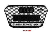 Audi A6 C7 2011-2017 Calandre avant RS-style noire avec inscription Quattro (2011-2014) photo 4