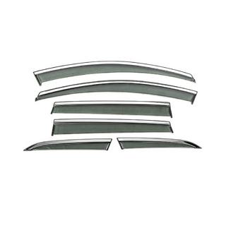 Déflecteurs de vitres avec moulure chromée Niken Luxury (6 pcs) Volvo XC60 2009-2017 photo 3