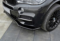 BMW X5 F15 2013-2018 Lame avant DPT V-1 (pour M-Sport, Noir Brillant) photo 1