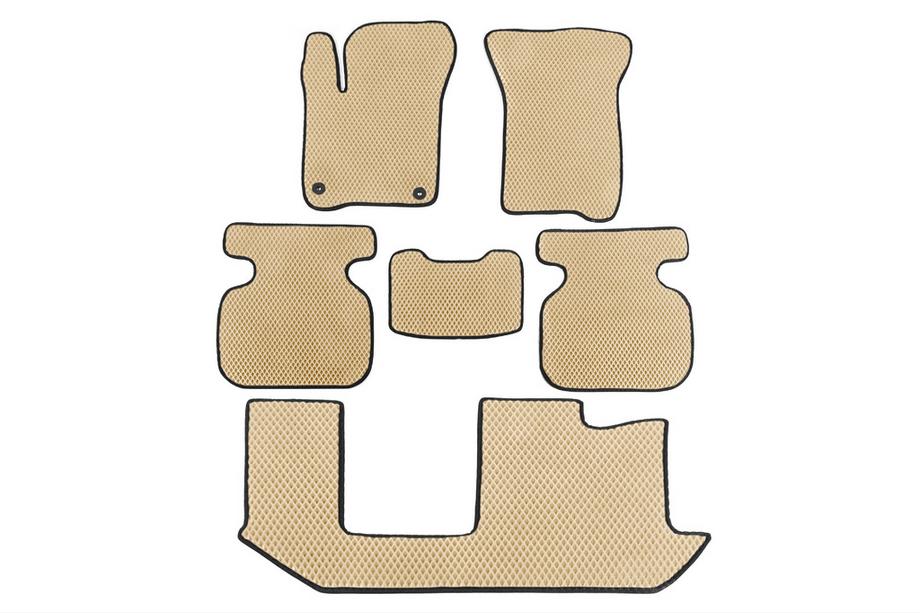 Fiat Freemont 2011-2016 Tapis de sol EVA (3 Rangées, Beige) Image
