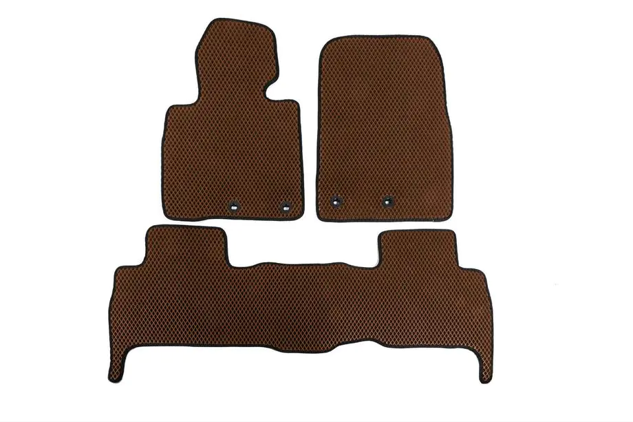 Toyota Land Cruiser 200 2007-2021 Tapis de sol EVA V-2 en polyuréthane (2012-2021, Marron) Image