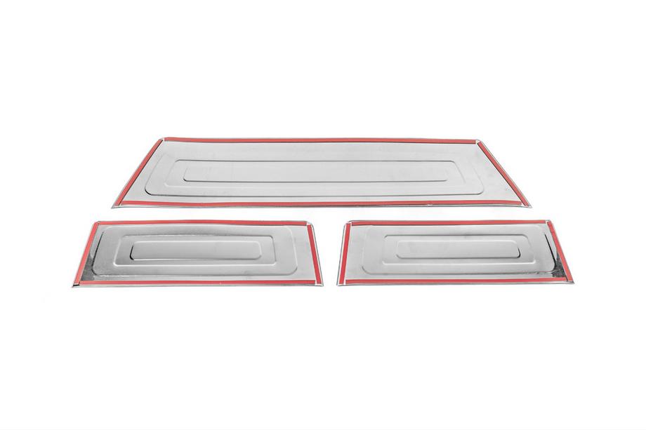 Ford Custom 2023- Couvre seuils intérieurs (3 pcs, inox) Photo 3