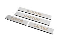 Renault Captur 2013-2019 Seuils de porte Carmos (4 pcs, inox) photo 2