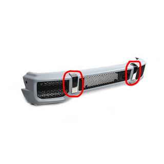 Inserts en acier inoxydable pour pare-chocs (2 pcs, AMG) Mercedes G сlass W463 1990-2018 photo 1