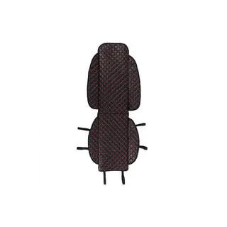 Housse de siège ECO (1 pc, Noire avec surpiqûre rouge) photo 1