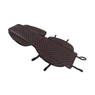 Housse de siège ECO (1 pc, Noire avec surpiqûre rouge) photo 2