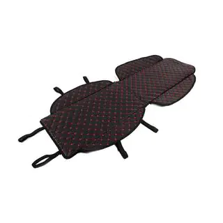 Housse de siège ECO (1 pc, Noire avec surpiqûre rouge) photo 3