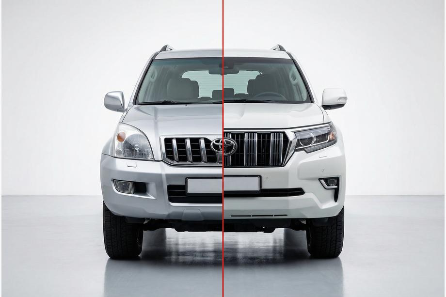 Toyota Land Cruiser Prado 120 2002-2009 Kit restylage vers Toyota Land Cruiser Prado 150 2017+ Image