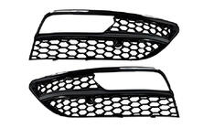 Audi A3 2012-2020 Grilles de phares antibrouillard RS-Style V-1 (2012-2016, 2 pcs, Noir) photo 1