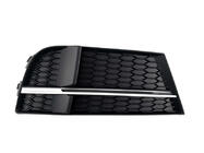 Audi A3 2012-2020 Grilles de phares antibrouillard S-Style V-2 (2016-2020, 2 pcs, Noir) photo 2