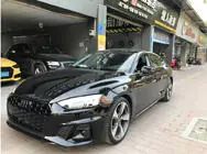 Audi A5 2016-2025 Grilles d’antibrouillards avec antibrouillards RS-Style (Pour S-Line, 2020-2025, 2 pcs, Noir) photo 1
