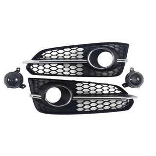 Grilles de phares antibrouillard avec antibrouillard (2014-2018, 2 pcs, Noir avec Gris) photo 1