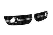 Audi Q5 2008-2017 Grilles d'antibrouillards RS-Style (2008-2012, 2 pcs, noir avec chrome) photo 3