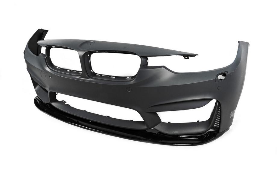 BMW 4 Series F32/F33/F36 2012-2020 Lame Avant DPT Lip V-1 (Pour M4, Noir Brillant) Photo 7
