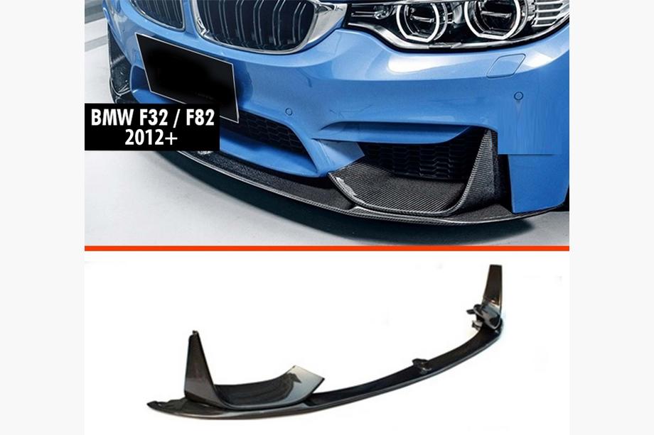 BMW 4 Series F32/F33/F36 2012-2020 Lame Avant DPT V-3 (Pour M4, Noir Brillant) Photo 1