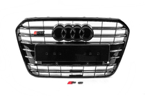 Audi A6 C7 2011-2017 Calandre avant noire avec cadre noir S-Style (2011-2014) photo 1