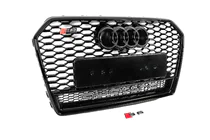 Audi A6 C7 2011-2017 Calandre avant noire style RS avec logo Quattro (2014-2017) photo 3