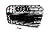 Audi A6 C7 2011-2017 Calandre Avant Noire avec Encadrement Chromé S-Style (2014-2017) photo 2