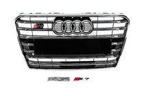 Audi A7 2010-2018 Calandre avant S-Style (2010-2014, noire avec chrome) photo 1