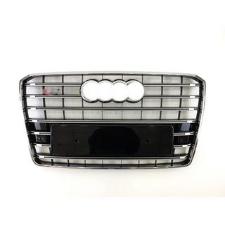 Calandre avant S-Style (2014-2018, noire avec chrome) Audi A8 2010-2018 photo 1
